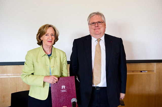 Susan Hockfielt, Présidente du MIT et M. Alain Fuchs président du CNRS